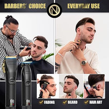 Load image into Gallery viewer, Novah® Professional Hair Clippers for Men, Professional Barber Clippers and Trimmer Set, Mens Cordless Hair Clippers for Barbers Haircut Fading Kit Fade - Gold
