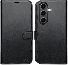 Load image into Gallery viewer, OCASE Compatible with Galaxy S25 Plus Wallet Case, PU Leather Flip Folio Case with Card Holders RFID Blocking Kickstand [Shockproof TPU Inner Shell] Protective Phone Cover 6.7 Inch 2025, Black
