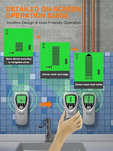 Load image into Gallery viewer, Mecurate Sliver Stud Finder Wall Scanner Sensor - 5 in 1 Electronic Stud with LCD Display &amp; Audio Alarm for Wood AC Live Wire Metal Studs
