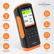 Load image into Gallery viewer, Air Quality Monitor,PM2.5 Haze VOCs Formaldehyde Meter,Air Quality Meters for Home,School,Office Indoor/Outdoor
