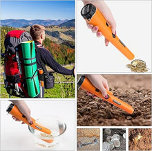 Load image into Gallery viewer, Dmyond Metal Detector Pinpointer, Professional Waterproof Handheld Pin Pointer Wand, Search Treasure Pinpointing Finder Probe with 9V Battery for Adults, Kids - Orange
