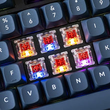 Load image into Gallery viewer, Keychron V3 Wired Custom Mechanical Keyboard, TKL Tenkeyless QMK/VIA Programmable Macro with Hot-swappable Keychron K Pro Red Switch Compatible with Mac Windows Linux (Frosted Black-Translucent)
