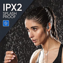 Load image into Gallery viewer, PHILIPS Over The Ear Earbuds, Flexible Wrap Around Earbuds, Around Ear Headphones with Mic Behind The Ear Headphones, Perfect for Sports, Running, Exercise, Gym (Black)
