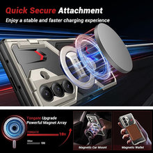 Load image into Gallery viewer, TONGATE 360° Spin Magnetic Stand for Z Fold 7 Case with Privacy Screen Protector, [Compatible with Magsafe] [Anti Spy] [360° Ring Holder] Full-Body Shockproof Case for Samsung Galaxy Z Fold 7, Tigray
