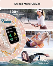 Load image into Gallery viewer, Smart Watch for Women - 1.8&quot; Full Touch HD Screen, 24-Hour Heart Rate, Blood Oxygen, Sleep Monitor, Alexa Built-in, IP68 Waterproof, 100 Sports Modes, Unisex
