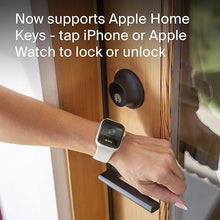 Load image into Gallery viewer, Level Lock+ Connect Wi-Fi Smart Lock Plus Apple Home Keys - Remotely Control from Anywhere - Includes Key Fobs - Works with iOS, Android, Apple HomeKit, Amazon Alexa, Google Home (Polished Brass)
