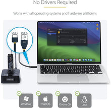 Load image into Gallery viewer, StarTech.com 1:1 M.2 NVMe Drive Duplicator, 90GBpm Standalone M.2 SSD Cloner/Copier, USB-C 3.2 20Gbps M.2 Dual-Bay Drive Dock
