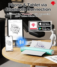 Load image into Gallery viewer, Phomemo Tattoo Printer, M08F Bluetooth Tattoo Stencil Printer for Tattooing, Tattoo Artists, Thermal Tattoo Transfer Printer Compatible with Phone &amp; PC, with Case &amp; Tattoo Transfer Paper
