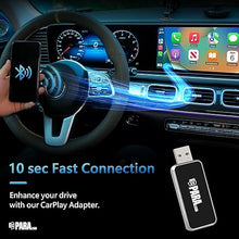 Load image into Gallery viewer, Wireless CarPlay Adapter with Breathing RGB Light – Upgrade to Wireless Apple CarPlay, Plug &amp; Play, Fast Connection, Compatible with iPhone iOS and Multiple Car Models - PARALISM
