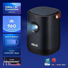Load image into Gallery viewer, ASUS ZenBeam L2 Portable Projector 1080P Full HD, Smart Projector 960 LED Lumens, Small Outdoor Projector with Wifi, 10W Bluetooth Speaker and Android TV Box, Wireless Projector 3.5H Built-In Battery
