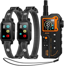 Load image into Gallery viewer, AI Dog Shock Collar 2 Dogs (10-120Lbs) - 3300FT Dog Training Collar with Remote, IPX7 Waterproof Collar with Beep, Vibration, Safe Shock for Large Medium Small Dogs, Keypad Lock and Flashing Light
