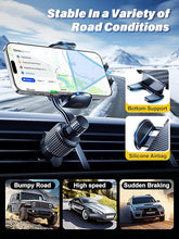 Load image into Gallery viewer, Car Vent Phone Mount, [Never Blocking Vent, Enjoy The Comfort of The A/C] Hands-Free Universal Extension Clip Air Phone Holder Car Fit for iPhone 16 Pro Max Samsung All Phones
