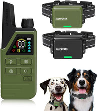 Load image into Gallery viewer, Dog Shock Collar 2 Dogs (5-120Lbs) - 4500FT Dog Training Collar with 3 Training Modes, Security Lock,Reflective Nylon Colar?IP67 Waterproof?Rechargeable Remote e-Collar for All Breeds, Sizes
