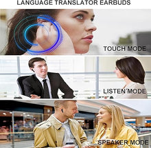 Load image into Gallery viewer, Language Translator Earbuds, Two-Way Instant Language Translator Real Time with APP for 144 Languages,Fast Reaction Translation Device
