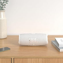 Load image into Gallery viewer, JBL Charge 5 - Portable Bluetooth Speaker with IP67 Waterproof and USB Out White,(JBLCHARGE5WHTAM)
