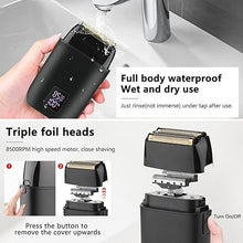 Load image into Gallery viewer, Hair Clippers for Men, Professional Clippers and Trimmers Electric Razor Foil Shaver Set, Beard Trimmer, Cordless Mens Clippers for Hair Cutting, Barber, Grooming, Family
