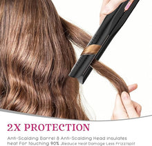 Load image into Gallery viewer, SKIMI Airflow Styler, Titanium Flat Iron Hair Straightener &amp; Curler, Professional Curling Wand with Cooling Air Vents to Lock in Style, 5 Temps &amp; Dual Voltage(Copper).
