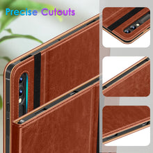 Load image into Gallery viewer, DTTO for Samsung Galaxy Tab S10 Ultra / S9 Ultra / S8 Ultra Case 2024/2023/2022, Premium Leather Business Folio Stand Cover with S Pen Holder for 14.6 Inch Tablet, Auto Wake/Sleep, Brown
