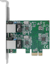 Load image into Gallery viewer, StarTech.com Dual Port PCIe Network Card - Low Profile - RJ45 Port - Realtek RTL8111H Chipset - Ethernet Network Card - Dual Port Gigabit NIC (ST1000SPEXD4)
