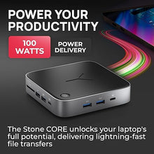 Load image into Gallery viewer, Brydge Stone CORE USB-C MST Docking Station – 10 Ports, 100W PD, Dual Monitor Docking Station, 4K60Hz, 8K HDMI, SD 4.0, USB-A &amp; USB-C, Ethernet – Windows &amp; MacOS Compatible Laptop Docking Station
