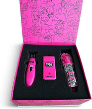 Load image into Gallery viewer, TPOB Slime 2 Candy Pink Clipper Trimmer Shaver Set Barber Hair Clippers in Matte Pink with Taper Blade
