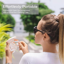 Load image into Gallery viewer, Open Ear Wireless Bluetooth Headphones Stereo Sound Air-Conduction with Charging Case, 28 Hours Playtime Lightweight IPX5 Sweat Resistant Sport Earbuds for Workout &amp; Leisure
