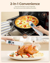 Load image into Gallery viewer, ERICKHILL Infrared Thermometer Gun, Heat Temp Temperature Gun with Meat Probe 2-in-1, Digital IR Laser Thermometer Gun for Cooking, Pizza Oven, Meat, Griddle, Grill, HVAC
