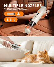 Load image into Gallery viewer, OXILAM 4 in 1 Car Vacuum - Handheld Vacuum 14000PA High Power, Portable Cordless Small Vacuum, Blow &amp; Suction 2 in 1, Up to 30 Mins Runtime, Multi-Nozzles, Vacuum Cleaner for Home, Pet, Car, Office
