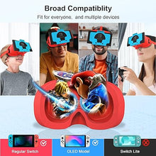 Load image into Gallery viewer, DEVASO Upgraded VR Headset for Nintendo Switch &amp; Switch OLED, Switch Virtual Reality Glasses with Adjustable HD Lenses and Comfortable Head Strap, Labo VR Kit 3D Goggles for Switch Accessories
