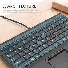 Load image into Gallery viewer, E-SDS Wired Machine Keyboard with Touchpad Portable Compact - PS/2 Interface
