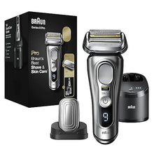 Load image into Gallery viewer, Braun Series 9 Pro 9487cc Electric Razor for Men, Wet &amp; Dry, Electric Razor, Rechargeable, Electric Shaver with Clean &amp; Charge Station and ProCare Attachment
