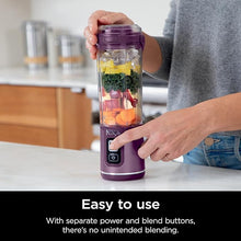 Load image into Gallery viewer, Ninja BC151PR Blast Portable Blender, Cordless, 18oz. Vessel, Personal Blender-for Shakes &amp; Smoothies, BPA Free, Leakproof-Lid &amp; Sip Spout, USB-C Rechargeable, Dishwasher Safe Parts, Passion Fruit
