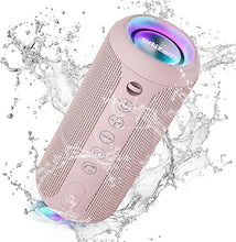Load image into Gallery viewer, Ortizan Portable Bluetooth Speakers, IPX7 Waterproof Wireless Speaker with 24W Loud Stereo Sound, Deep Bass, Bluetooth 5.3, RGB Lights, Dual Pairing, 30H Playtime for Home, Outdoor, Party
