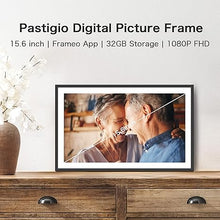 Load image into Gallery viewer, Digital Picture Frame, 15.6 Inch Large Frameo Digital Photo Frame WiFi, 32GB, 1920 * 1080 IPS HD Touch Screen, Tabletop&amp;Wall-Mounted, Share Picture Video, Birthday, Wedding, for Mom
