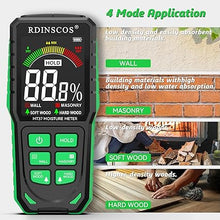 Load image into Gallery viewer, Rechargable Pinless Moisture Meter,Wood Moisture Meters for Walls, Firewood Floor Humidity Detector Lumber Humidity Tester Paper Cerimic Ceiling Firewood Cardboard Humidity Building Material (MT37)
