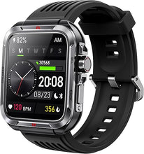 Load image into Gallery viewer, Smart Watch for Men, Answer/Make Bluetooth Calls, Metal Frame 1.8&quot; Alexa Built-in Fitness Tracker with IP68/100 Sports Modes/Heart Rate/SpO2/Stress/Sleep Monitor for iOS/Android (Black)
