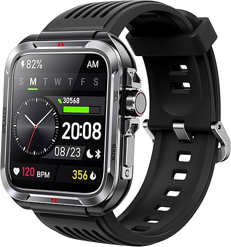 Smart Watch for Men, Answer/Make Bluetooth Calls, Metal Frame 1.8