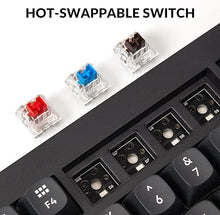 Load image into Gallery viewer, Keychron V1 75% Wired Mechanical Keyboard, QMK/VIA Programmable, Hot-swappable K Pro Brown Switches, Compatible with Mac Windows Linux - Carbon Black
