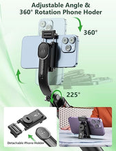 Load image into Gallery viewer, 52&quot; Selfie Stick Tripod with Remote, 3 in 1 Portable Selfie Stick &amp; Phone Tripod Stand with Phone Holder, Cell Phone Tripod for Group Selfies/Live Streaming/Video Recording, Tripod for iPhone/Android

