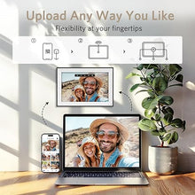 Load image into Gallery viewer, Digital Picture Frame, CozylaHome 10.1&quot; WiFi IPS HD Digital Photo Frame to Share Photos and Videos, AI Enhanced Photo, Shared Mode, Multi-User Upload, Perfect for Christmas &amp; Thanksgiving Gift, White
