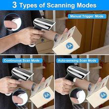 Load image into Gallery viewer, 2D Barcode Scanner Wireless, JRHC Bluetooth Qr Code Scanner Handheld Bar Code Scanners with Stand 3 in 1 Bluetooth &amp; 2.4G Wireless &amp; USB Wired Connection 1D&amp;PDF417 Data Matrix Automatic Barcode Reader
