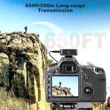 Load image into Gallery viewer, BT08 Wireless Lavalier Microphone with Noise Cancellation, 650ft Transmission Range, 20H Battery Life, Compact All-in-One Lapel Microphone System for DSLR Camera/iPhone/Android/PC/Streaming
