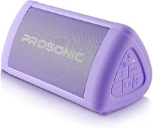 Load image into Gallery viewer, Prosonic BT3 Portable Wireless Bluetooth Speaker with 10W Stereo Sound &amp; Bass Boost -Rich Sound &amp; Intense Bass -Bluetooth 5.0 -Microphone -IPX5 - in &amp; Outdoor Speaker (Purple)
