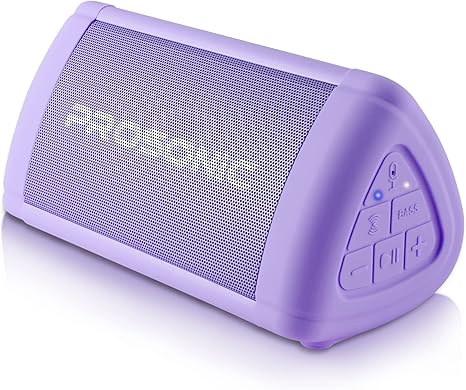 Prosonic BT3 Portable Wireless Bluetooth Speaker with 10W Stereo Sound & Bass Boost -Rich Sound & Intense Bass -Bluetooth 5.0 -Microphone -IPX5 - in & Outdoor Speaker (Purple)