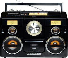 Load image into Gallery viewer, Studebaker Sound Station Portable Stereo Boombox with Bluetooth/CD/AM-FM Radio/Cassette Recorder (Black)
