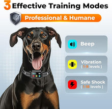Load image into Gallery viewer, AI Dog Shock Collar 2 Dogs (10-120Lbs) - 3300FT Dog Training Collar with Remote, IPX7 Waterproof Collar with Beep, Vibration, Safe Shock for Large Medium Small Dogs, Keypad Lock and Flashing Light

