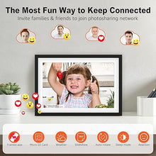 Load image into Gallery viewer, Frameo 10.1 Inch Digital Picture Frame with 1280 x 800 HD IPS Touch Screen, 64GB Large Storage and 2GB RAM WiFi Digital Photo Frame, Easy Setup, Share Moments Remotely via Frameo, Christmas Gi-ft
