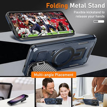 Load image into Gallery viewer, for Samsung Galaxy S25 Case with Screen Protector 6.2-Inch,[Compatible with Magsafe][Adjustable Camera Cover Stand] Military-Grade Protection Shockproof Protective Magnetic Case-Blue
