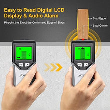 Load image into Gallery viewer, Stud Finder Wall Scanner - 5 in 1 Stud Finder Tool w/Intelligent Microprocessor Chip and HD LCD Display, Stud Detector Beam Finders for the Center and Edge of Wood AC Wire Metal Studs Joist
