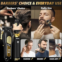 Load image into Gallery viewer, Ufree Hair Clippers for Men, Professional Clippers and Trimmers Set, Cordless Clippers for Hair Cutting, Beard Trimmer, Barber Clippers, Rechargeable Electric Shaver, Gifts for Men
